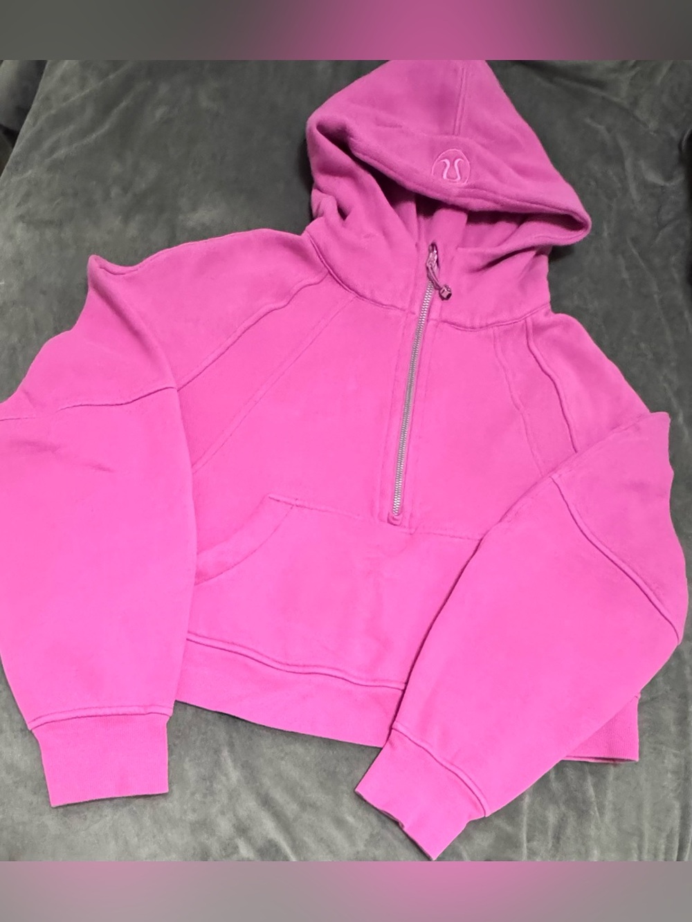 Lululemon Scuba Oversized Half-Zip Hoodie - Pink M/L EUC